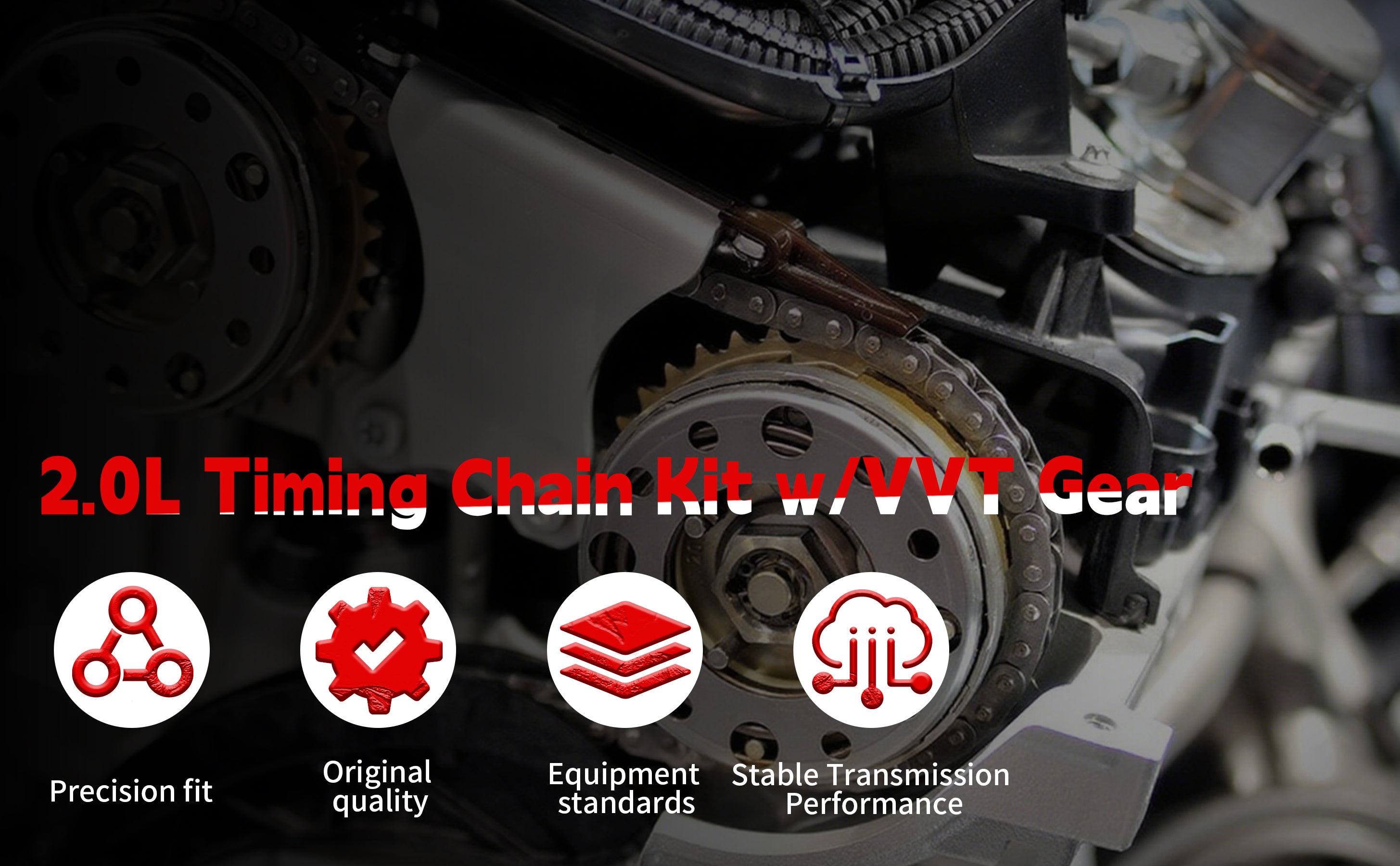 2011-2018 BMW N20/N26 2.0L Turbo Timing Chain Kit w/ VVT Camshaft Adjuster Gears 技术细节 3