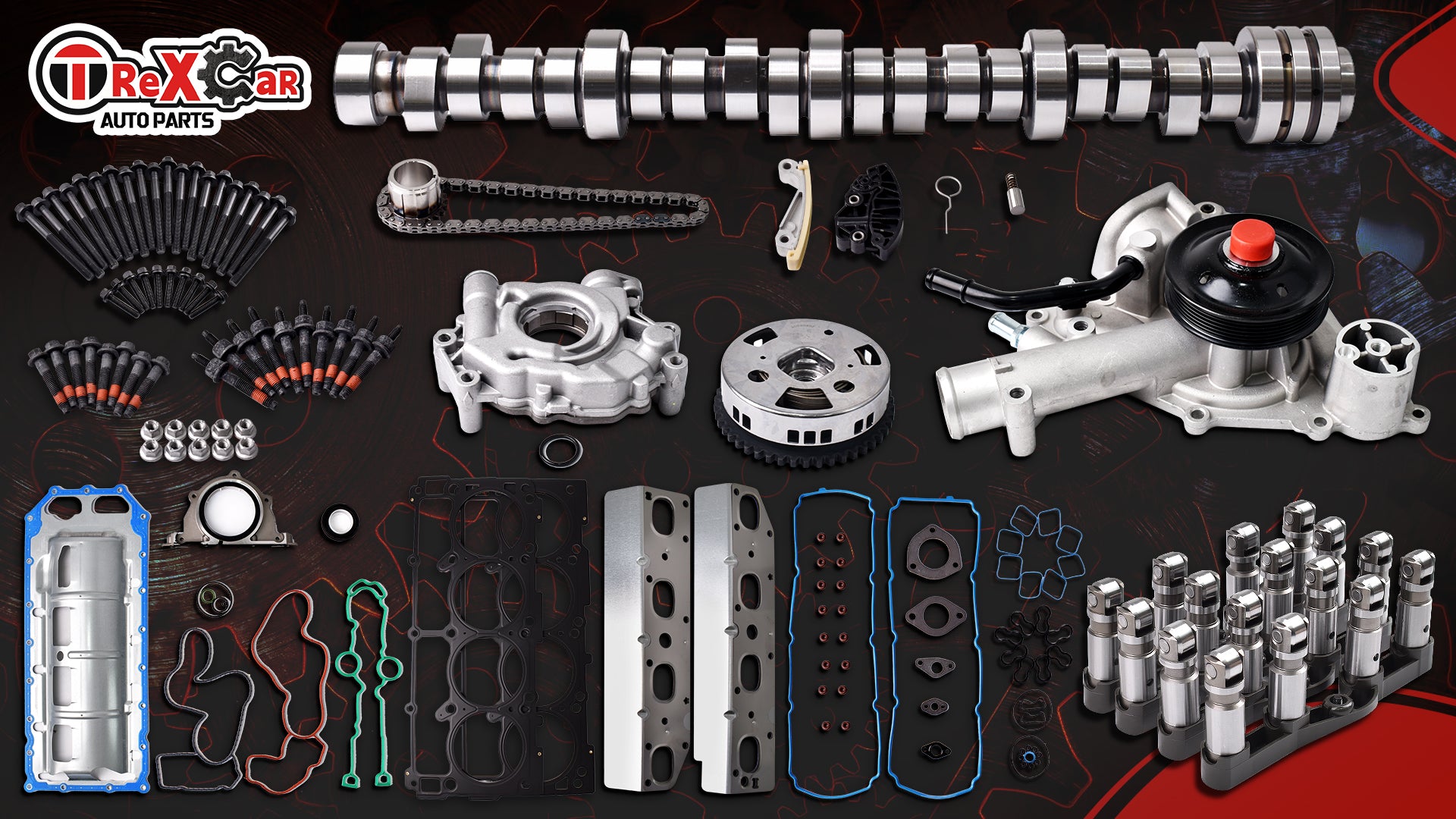 2009-2018 Ram 1500 5.7L HEMI V8 Complete Master Kit: MDS Cam & Lifters, w/ Water Pump, Oil Pump & VVT Gear 技术细节 2