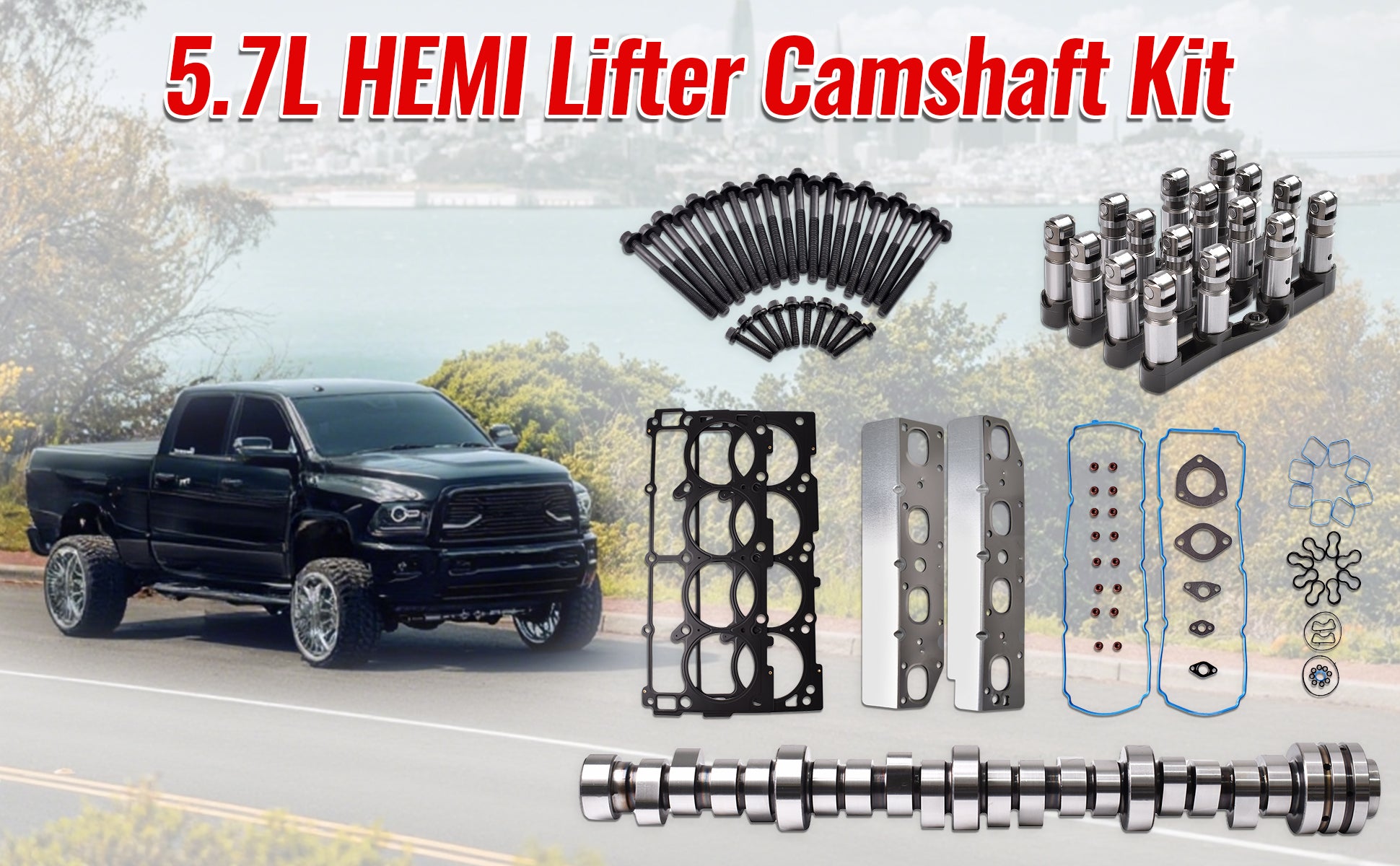 2009-2019 Ram 2500/3500 5.7L HEMI V8 Top-End Rebuild Kit: Cam & Lifters(HD Trucks) 技术细节 2