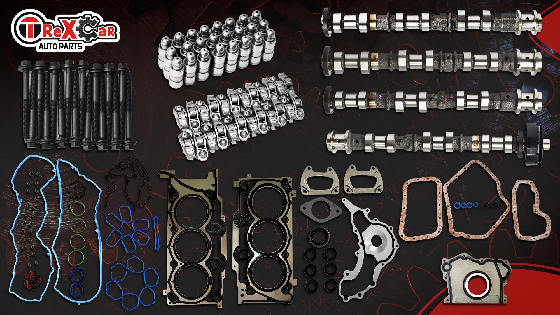 2011-2016 Dodge/Jeep 3.6L Pentastar V6 Complete Valvetrain Kit: 4x Camshafts, Rocker Arms, Lifters & Tools 技术细节 2