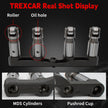 TREXCAR B2-QMTZ-030 valve lifter front details showing roller and oil hole for Chrysler Dodge Jeep 5.7L 6.4L HEMI V8.