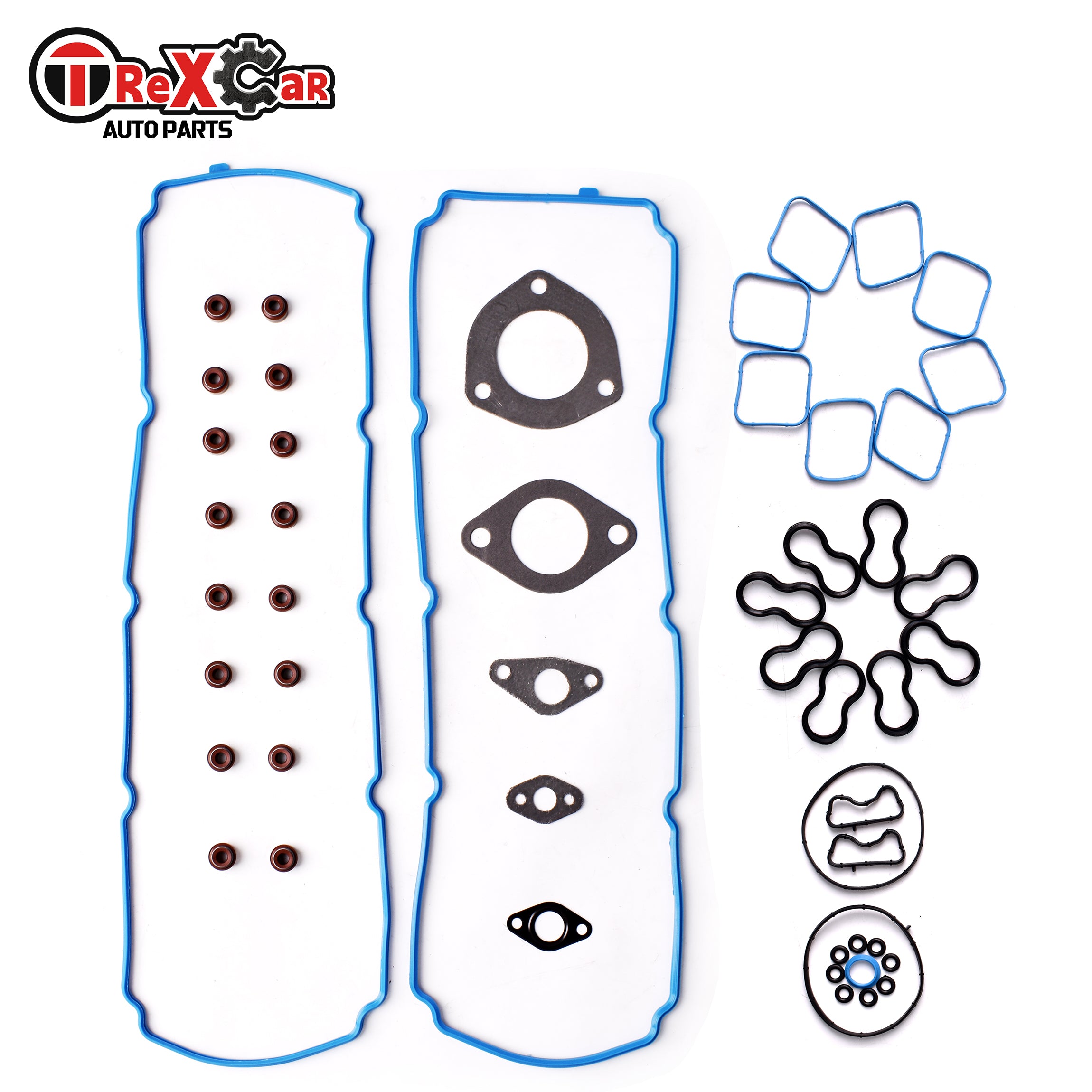 TREXCAR QMTZKIT-004 valve cover gasket and spark plug tube seals set for Dodge/Jeep 5.7L HEMI VVT engine.