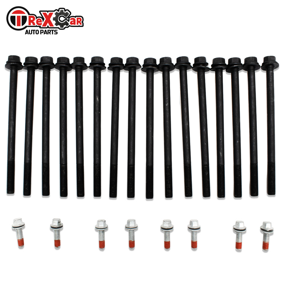 TREXCAR DBXKIT-023 Cylinder Head Bolts Set for Dodge Jeep 3.7L SOHC Engine