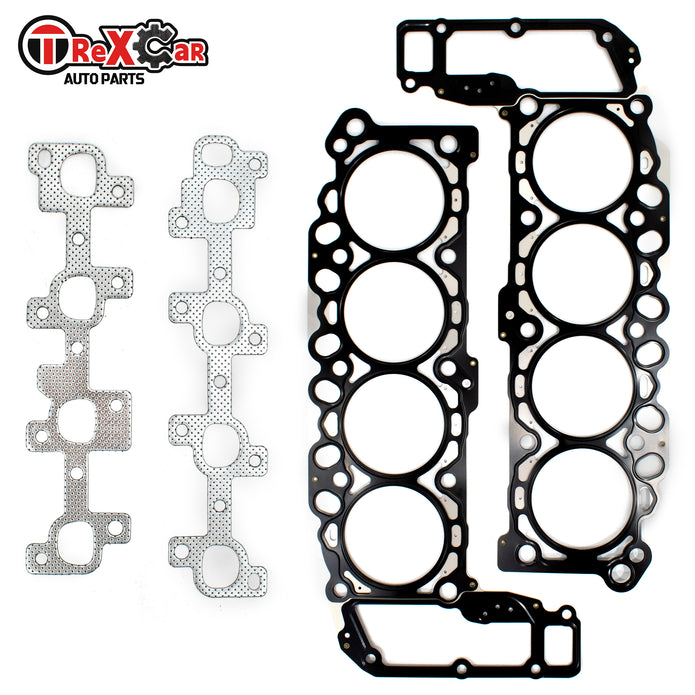 TREXCAR DXBKIT-021 4.7L V8 Replacement Cylinder Head Gaskets and Exhaust Manifold Seals