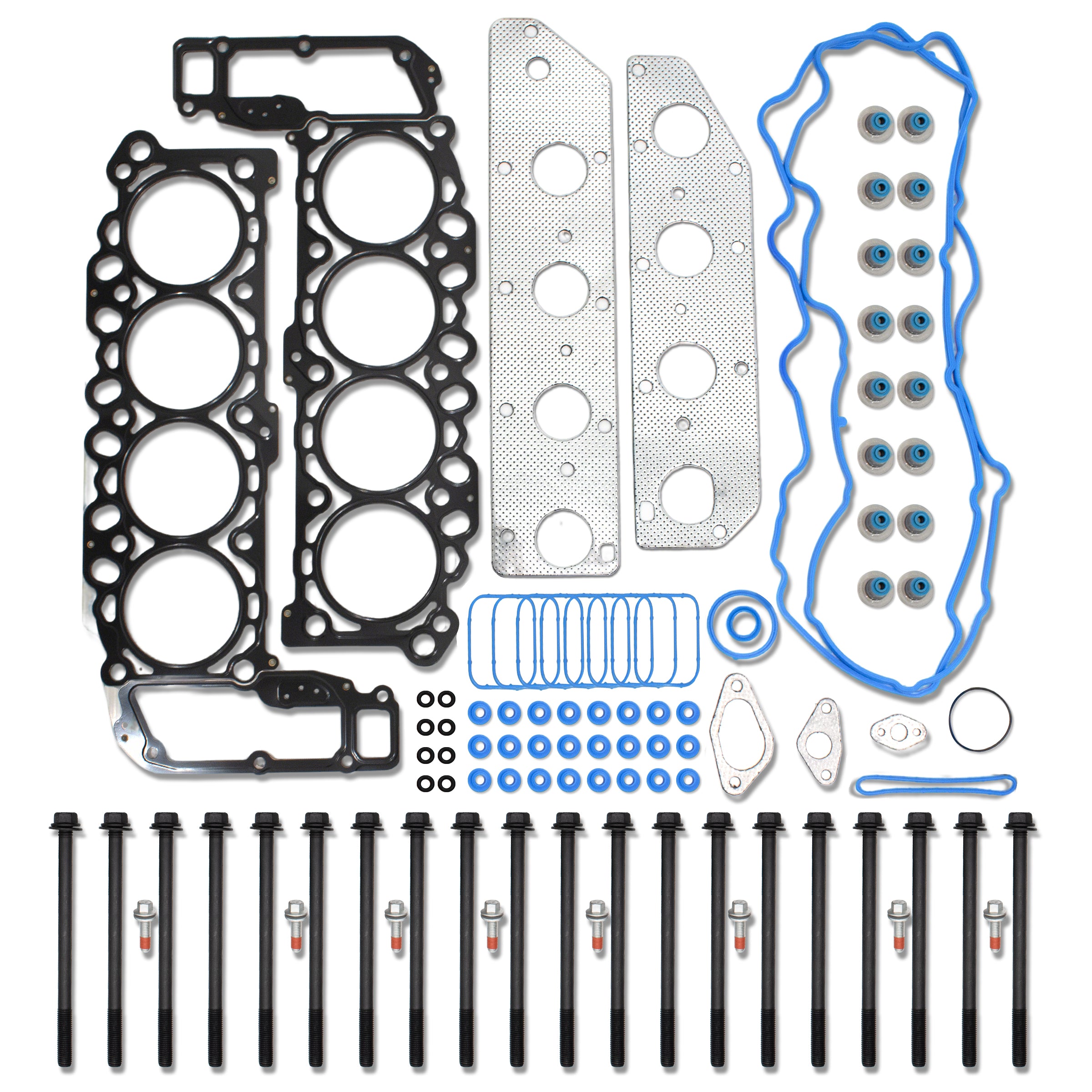 TREXCAR DXBKIT-022 MLS Head Gasket Kit with Bolts for Dodge Jeep 4.7L V8
