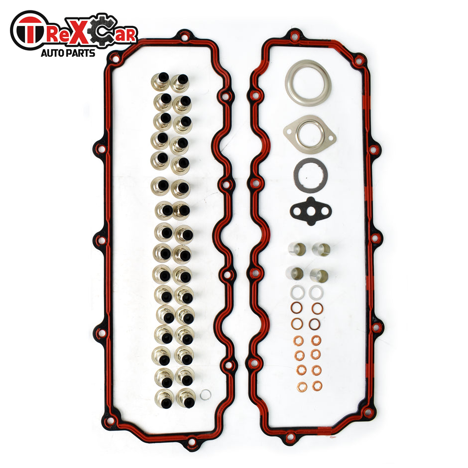 TREXCAR DXBKIT-033 Rocker Box Gaskets and Valve Stem Seals Set for Ford 6.0L Powerstroke