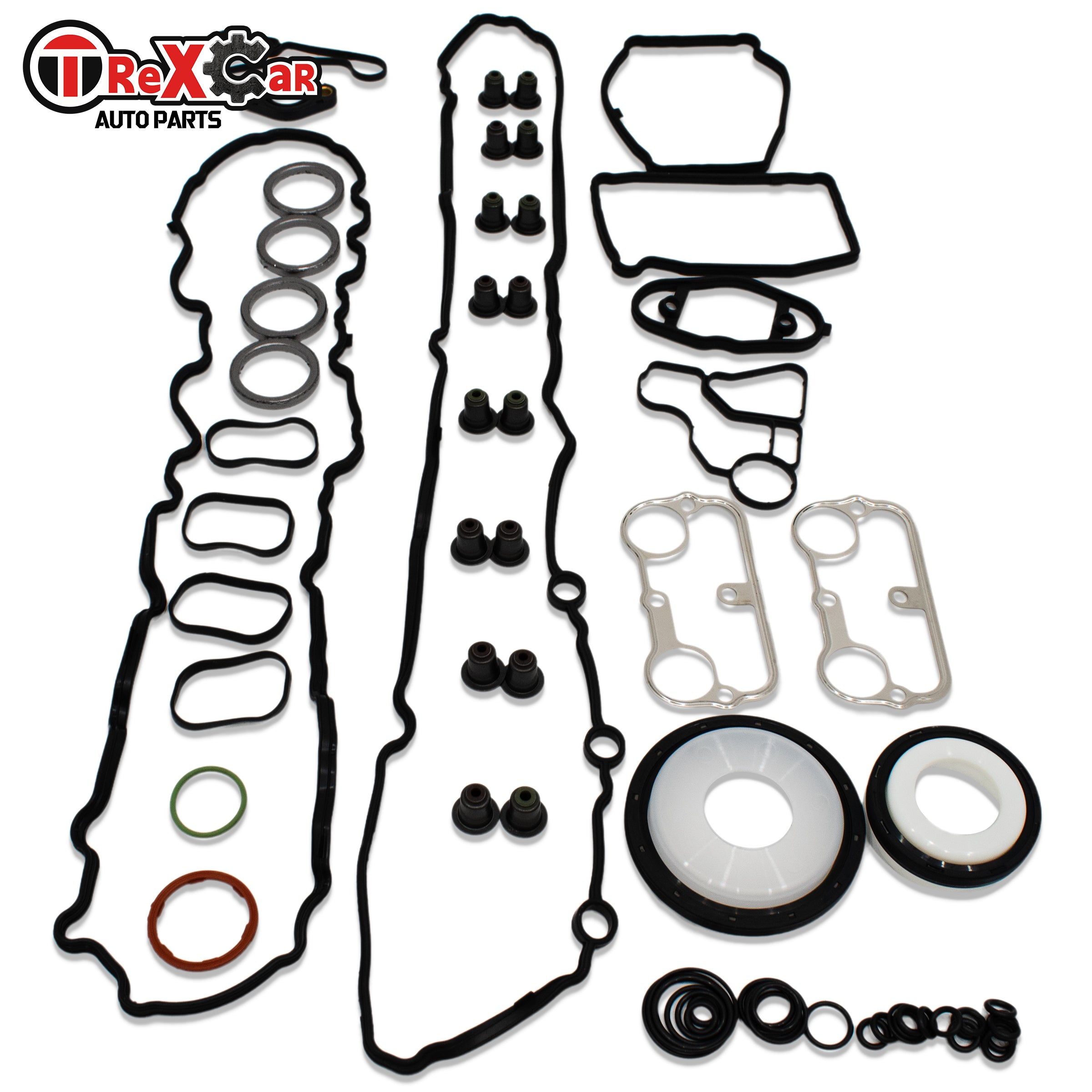 TREXCAR DXBKIT-037 Valve Cover Gasket, Crankshaft Seals, Valve Stem Seals and O-Rings