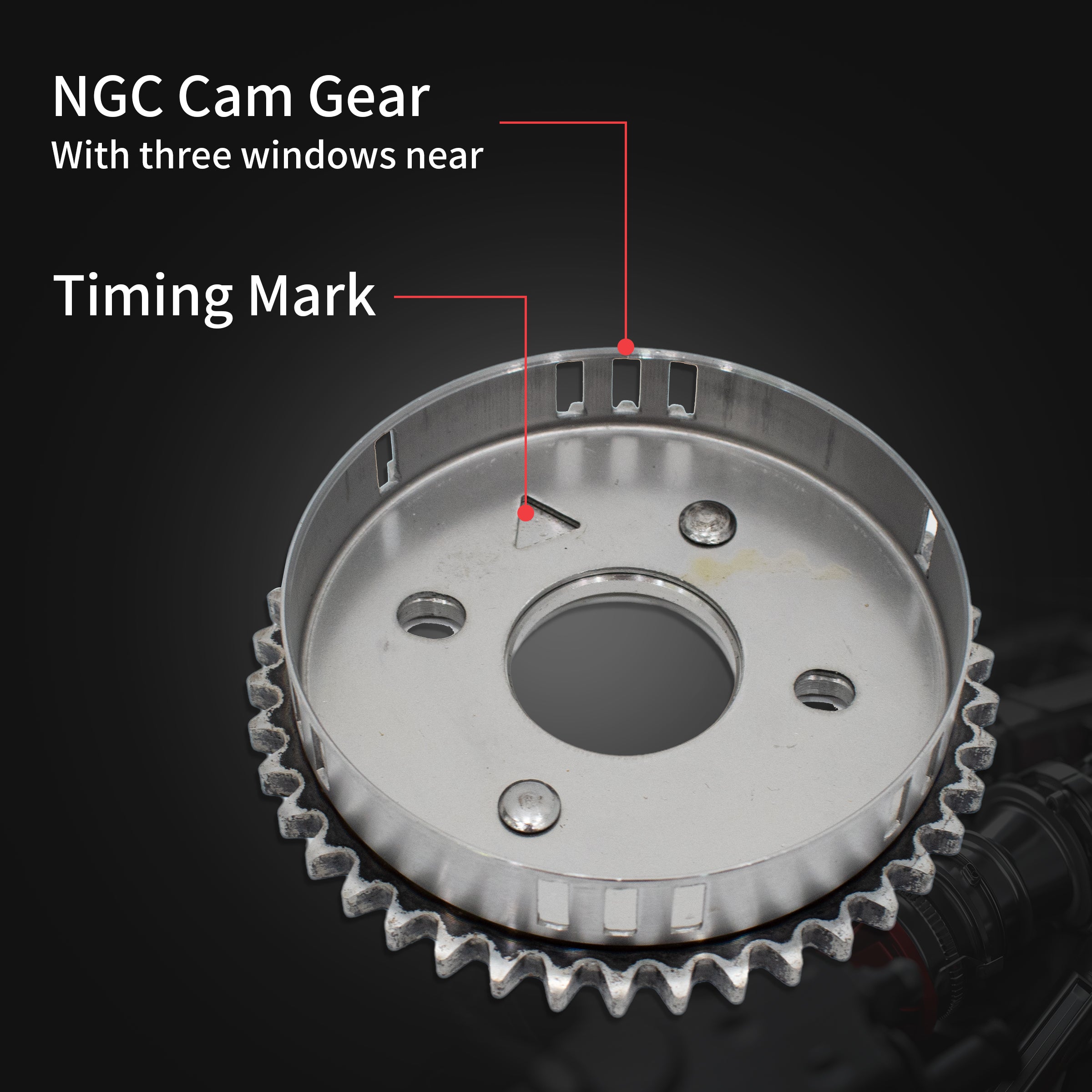 TREXCAR LT-002 Chrysler 2.7L V6 NGC Cam Gear Sprocket with Sensor Windows and Timing Mark
