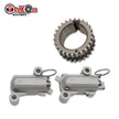 Close-up of Crank Sprocket and Left Right Tensioners for TREXCAR LT-018 Kit