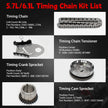 TREXCAR LT-005 Complete Timing Chain Kit with VVT Cam Phasers for Ford F150 5.4L 3-Valve Triton V8 Engine OE Number