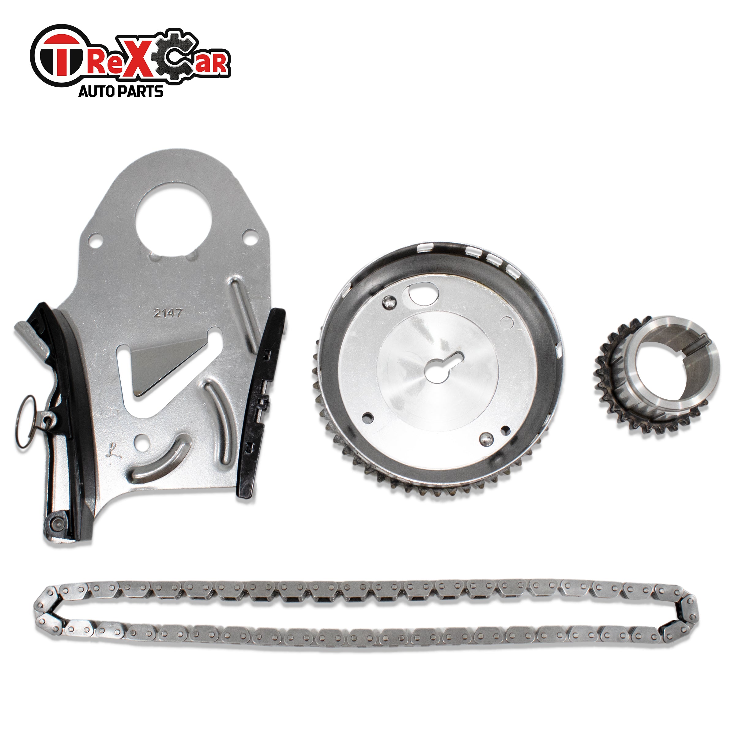 TREXCAR LT-005 Complete Timing Chain Kit with VVT Cam Phasers for Ford F150 5.4L 3-Valve Triton V8 Engine