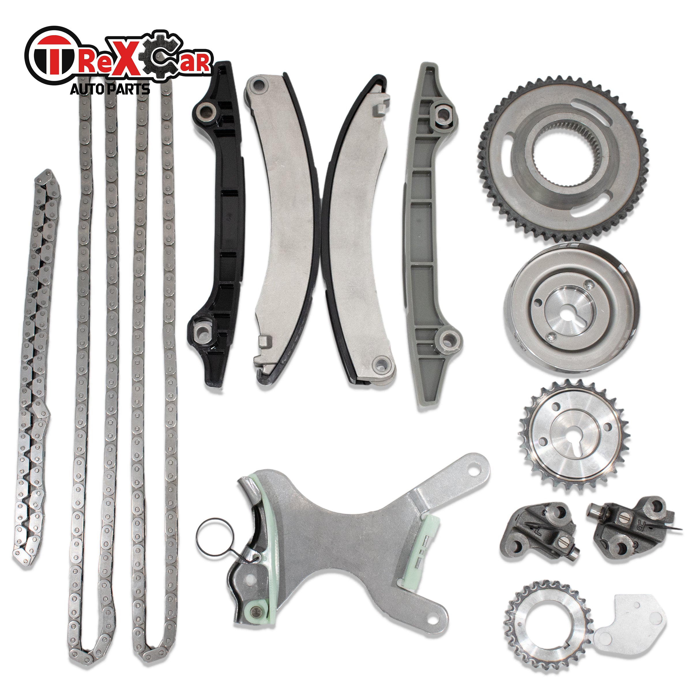 TREXCAR LT-006 Complete Standard Engine Timing Chain Kit for Dodge Jeep 3.7L V6 PowerTech
