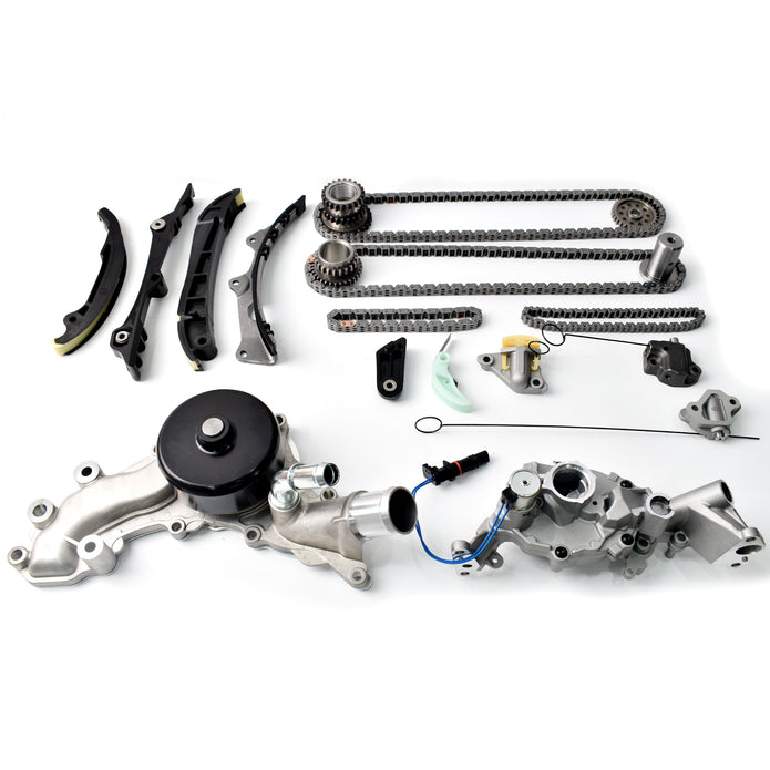 TREXCAR LTKIT-001 3.6L Pentastar V6 Complete Master Timing Chain Kit with Water Pump and Oil Pump