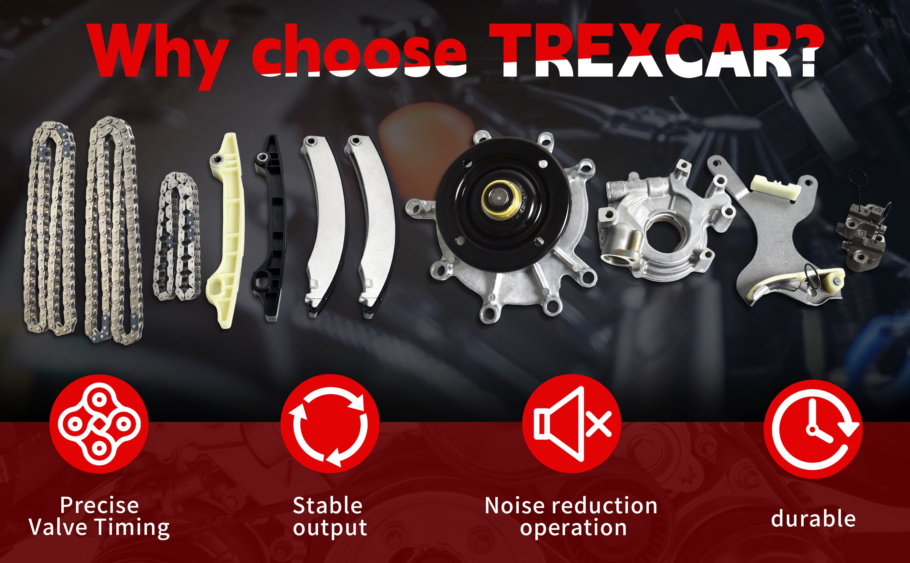2002-2012 Jeep/Dodge 3.7L V6 Complete Timing Chain Kit: w/ Oil Pump & Water Pump (NGC Code "K") 技术细节 2
