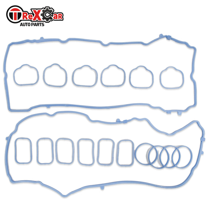 TREXCAR QMTZ-032 3.6L Pentastar V6 Replacement Valve Cover Gaskets and Spark Plug Tube Seals