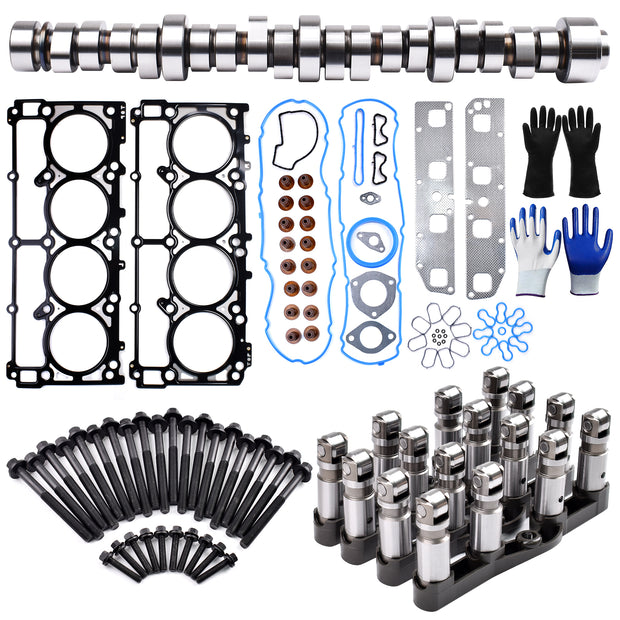TREXCAR TLZKIT-041 Complete 5.7L HEMI V8 Engine Rebuild Kit with Camshaft Lifters and Head Gaskets