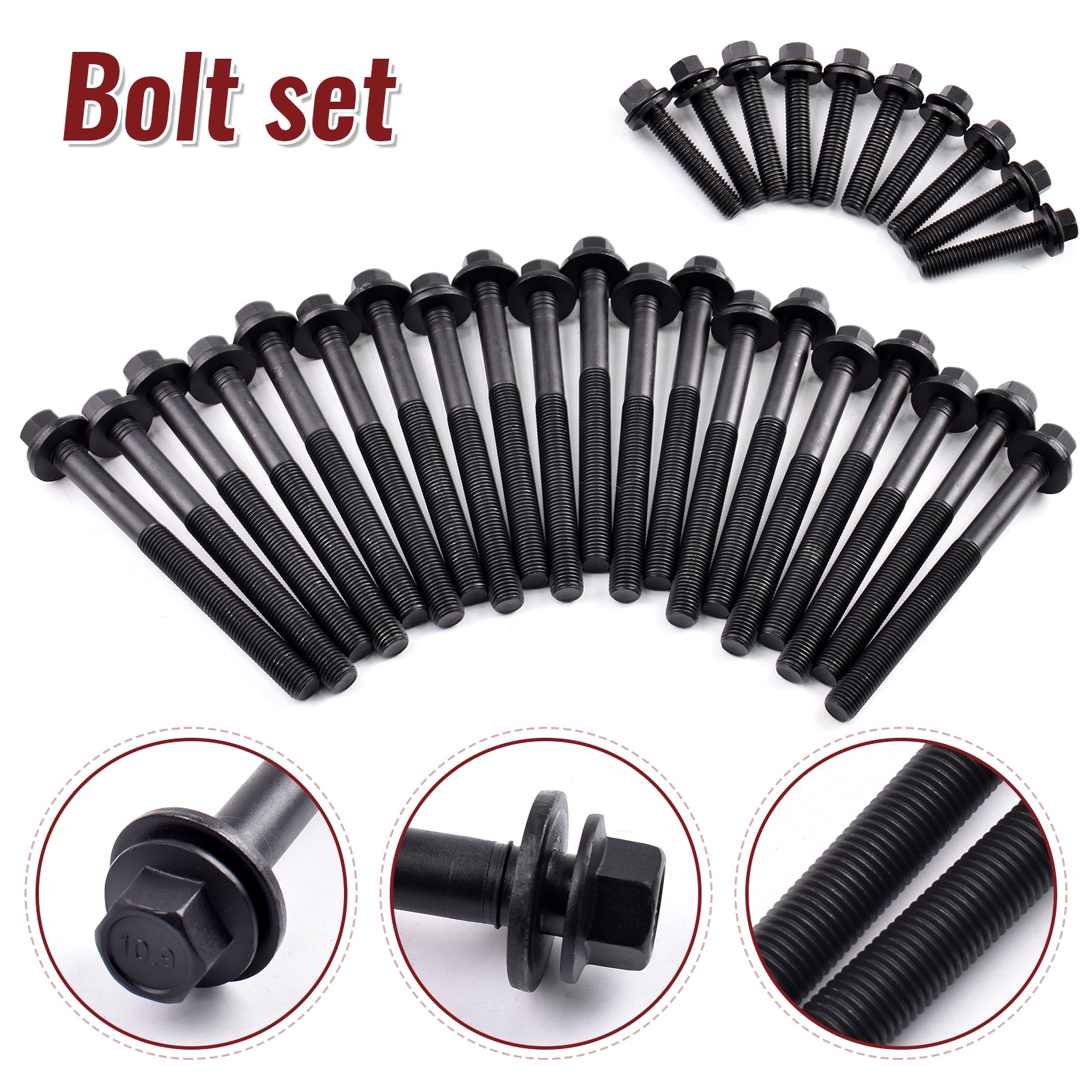 TREXCAR TLZKIT-041 Heavy Duty Cylinder Head Bolts Set for 5.7L HEMI V8 Overhaul