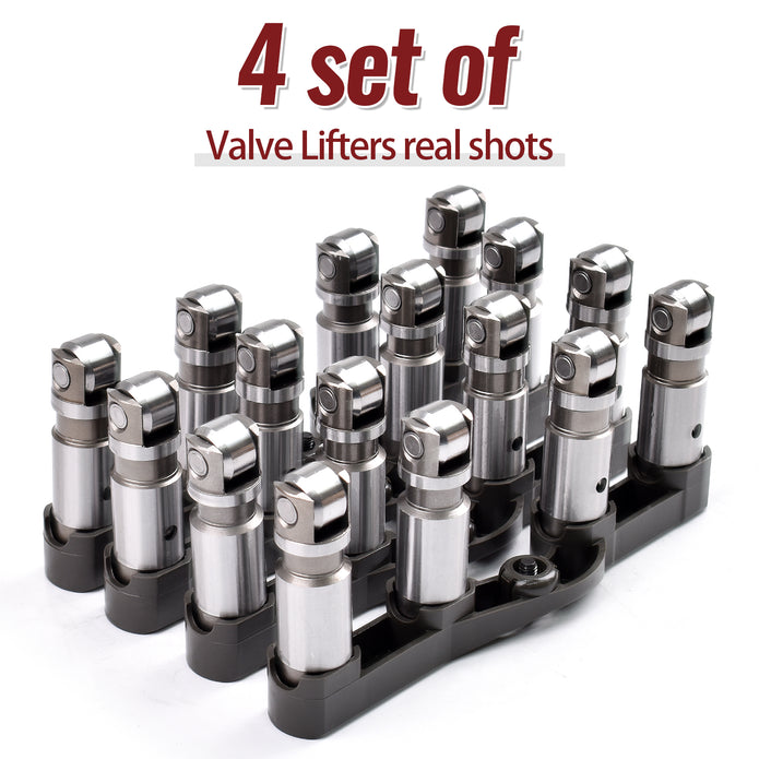 TREXCAR TLZKIT-041 5.7L HEMI V8 Hydraulic Roller Lifters and Trays Set of 16