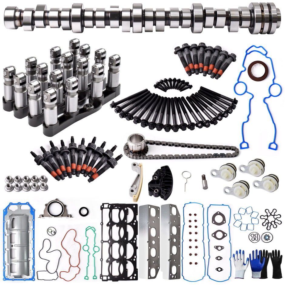 TREXCAR TLZKIT-048 5.7L HEMI V8 Complete Non-MDS Advanced Conversion Kit with Camshaft Lifters and Plugs