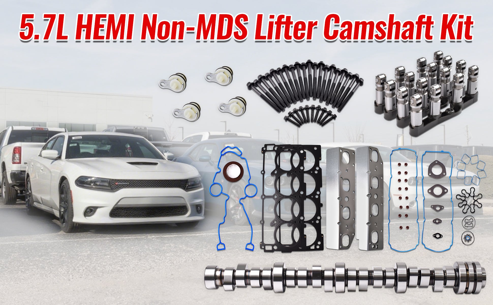 2009-2019 Ram 2500/3500 5.7L HEMI V8 Top-End Rebuild Kit: Cam, Lifters & Head Gaskets (HD Trucks) 技术细节 2
