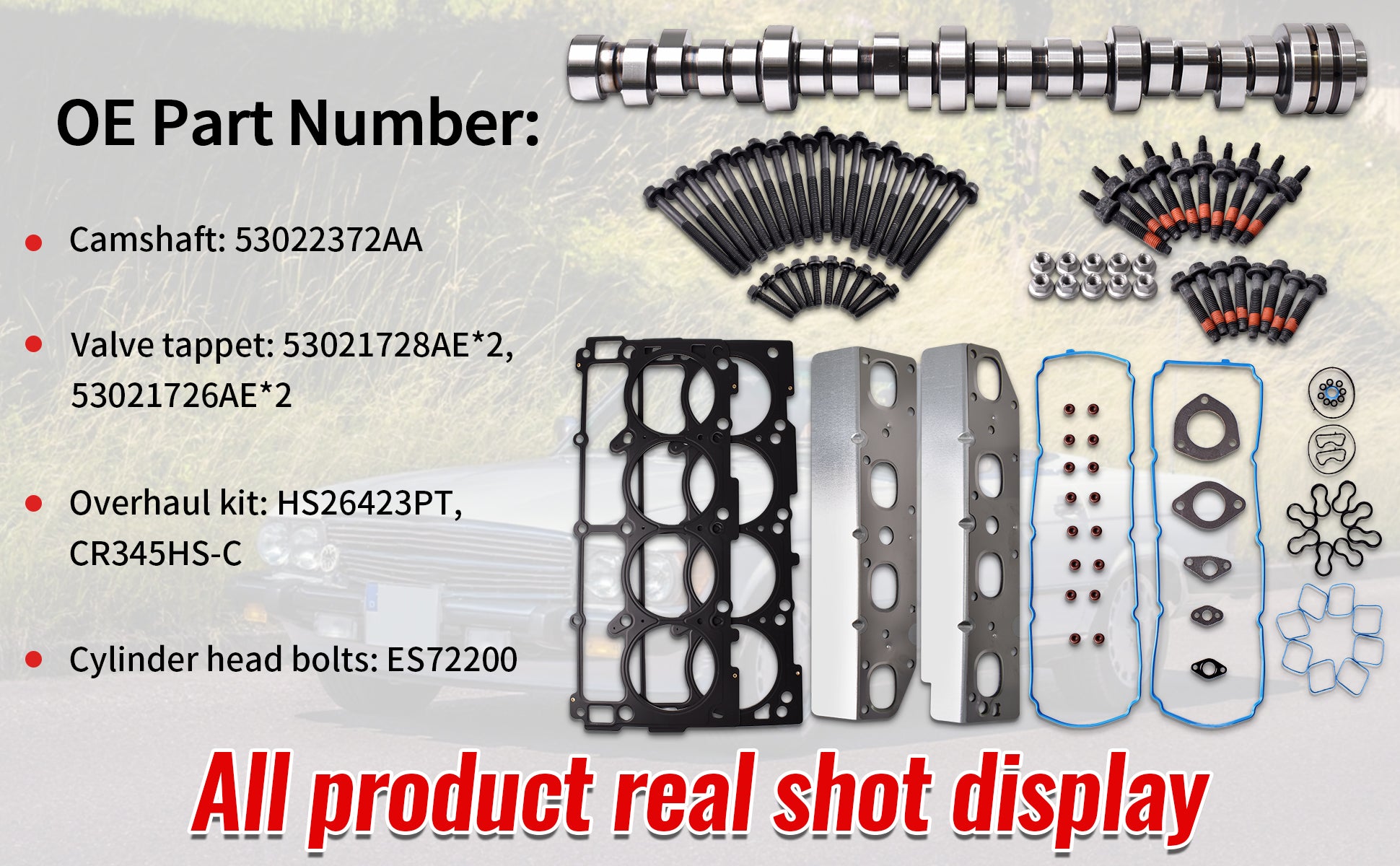 2009-2016 Dodge/Jeep VVT 5.7L HEMI V8 Top-End Rebuild Kit: MDS Cam, Lifters & Gaskets 技术细节 2