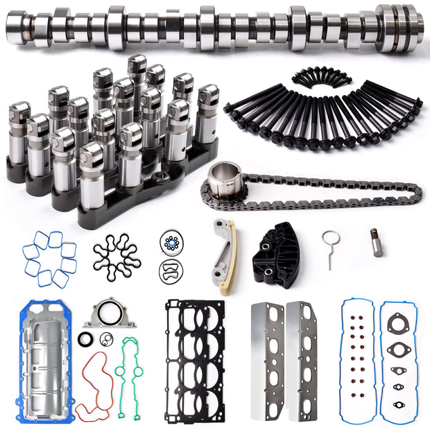 TREXCAR TLZKIT-052 Complete 5.7L HEMI V8 MDS Engine Rebuild Kit with Camshaft Lifters Timing Chain and Gaskets
