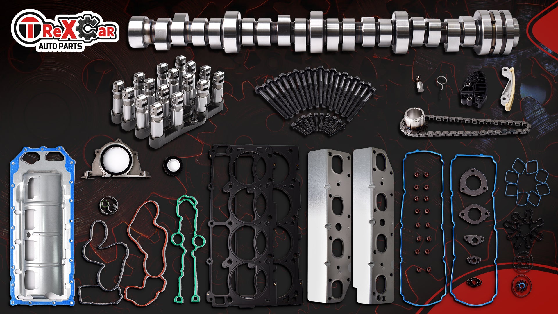 2009-2015 Dodge/Jeep VVT 5.7L HEMI V8 Advanced Overhaul Kit: MDS Cam, Lifters, Timing Chain & Oil Pan Gasket 技术细节 1