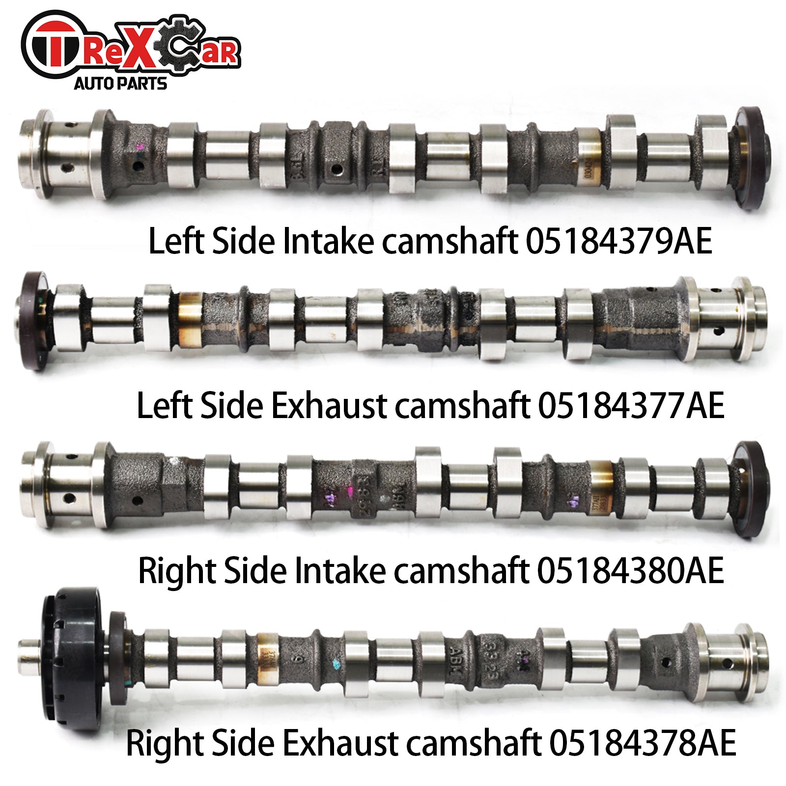 TREXCAR TLZKIT-054 3.6L Pentastar Left and Right Intake Exhaust Camshafts OE Replacement