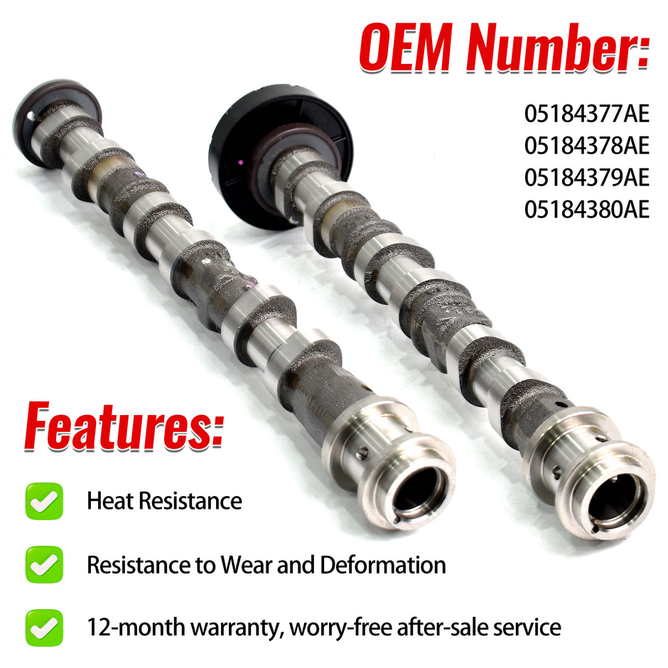 TREXCAR TLZKIT-054 3.6L Pentastar Left and Right Intake Exhaust Camshafts OE Replacement