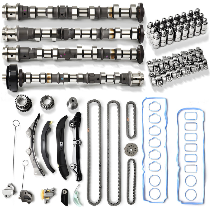 TREXCAR TLZKIT-055 3.6L Pentastar V6 Ultimate Rebuild Kit with Camshafts Timing Chain and Valvetrain Set