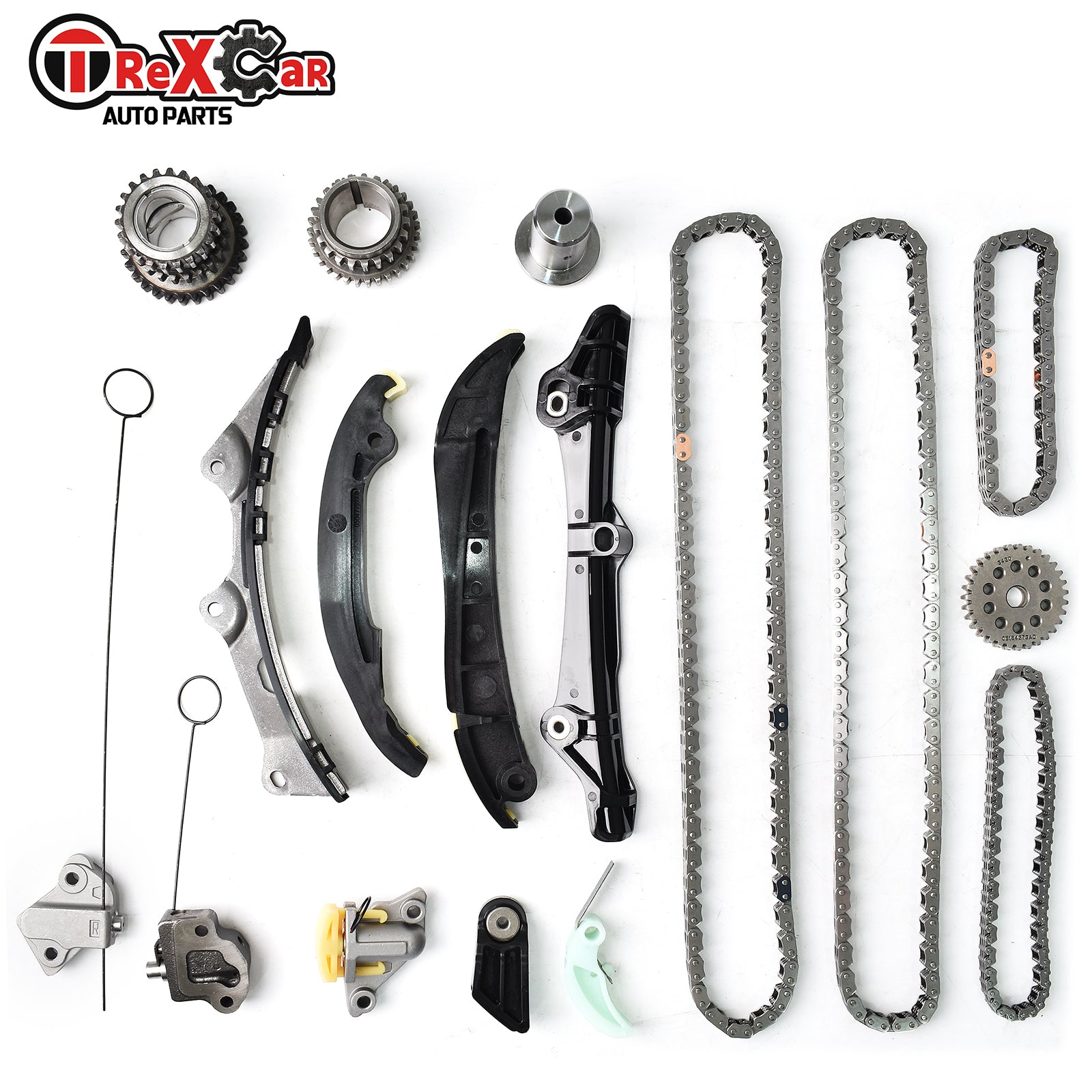 TREXCAR TLZKIT-055 3.6L Pentastar V6 Complete Timing Chain Kit with Guides and Tensioners