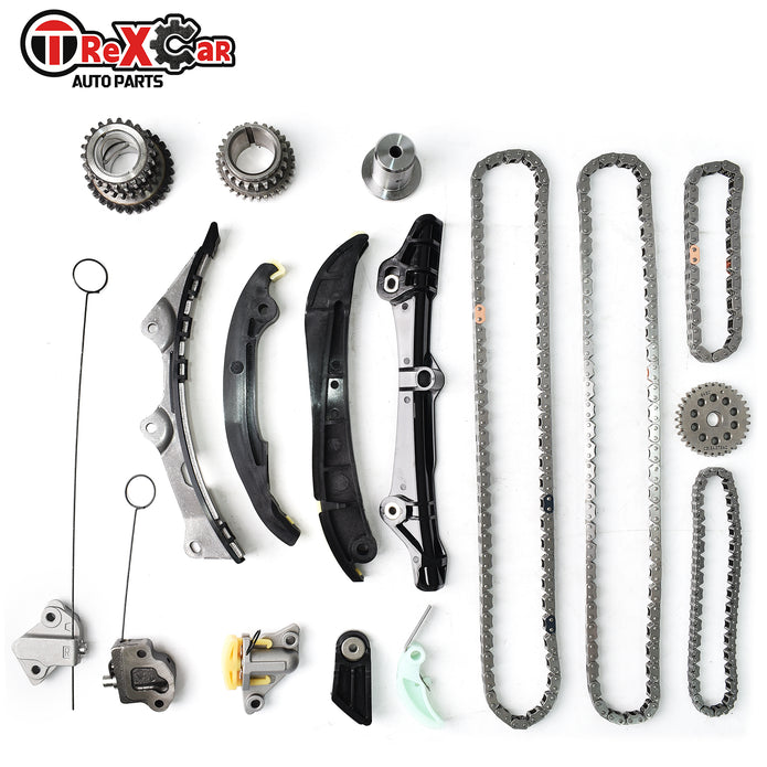 TREXCAR TLZKIT-055 3.6L Pentastar V6 Complete Timing Chain Kit with Guides and Tensioners