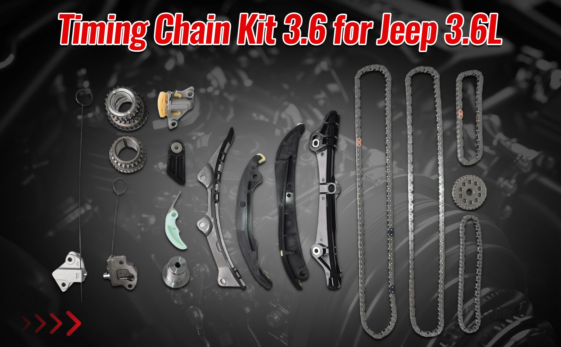 2011-2016 Dodge/Jeep 3.6L Pentastar V6 Ultimate Rebuild Kit: 4x Cams, Valvetrain & Timing Chain 技术细节 2