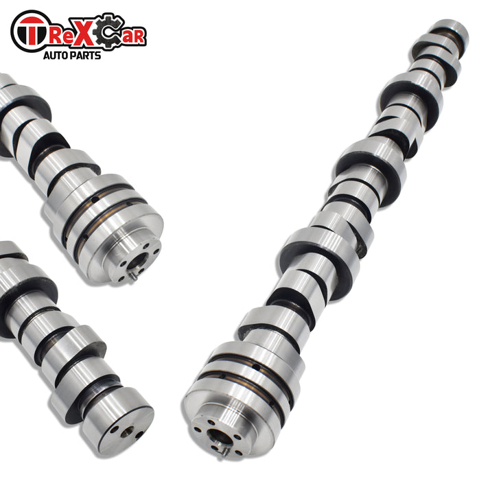 Trexcar TLZKIT-063 6.4L HEMI MDS camshaft shown from three angles